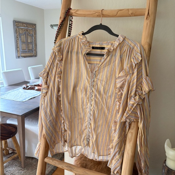 Striped Ruffle Blouse - Picture 1 of 3